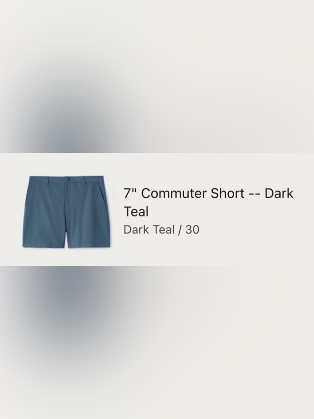 Rhone Men’s 7" Commuter Short -- Dark Teal
Dark Teal / 30